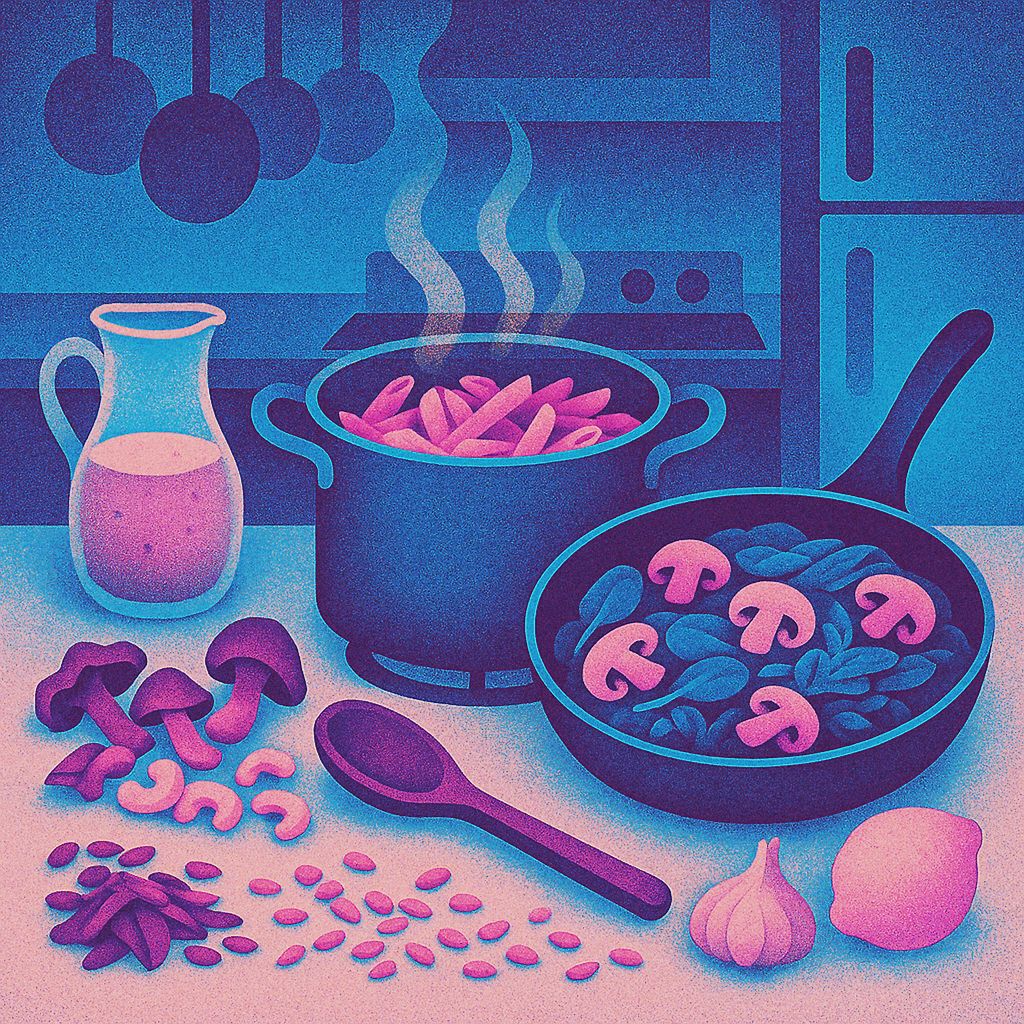 Spinach Mushroom Pasta